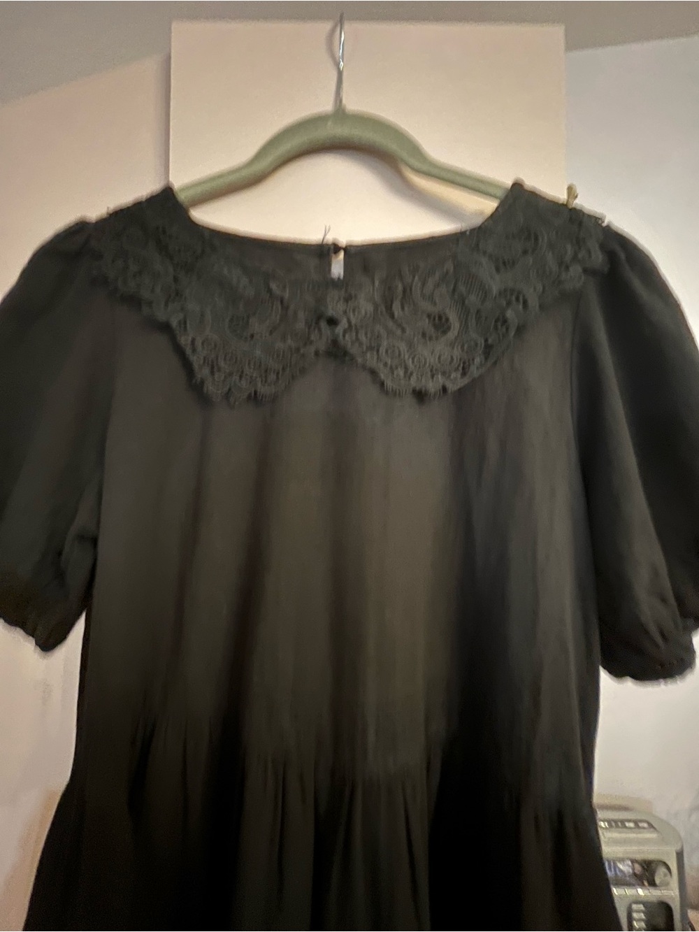Classic Black Tiered Midi Dress - Unbranded